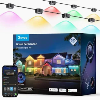 Govee Permanent Outdoor Lights Pro retail box — what homeowners purchase directly from Govee or Amazon