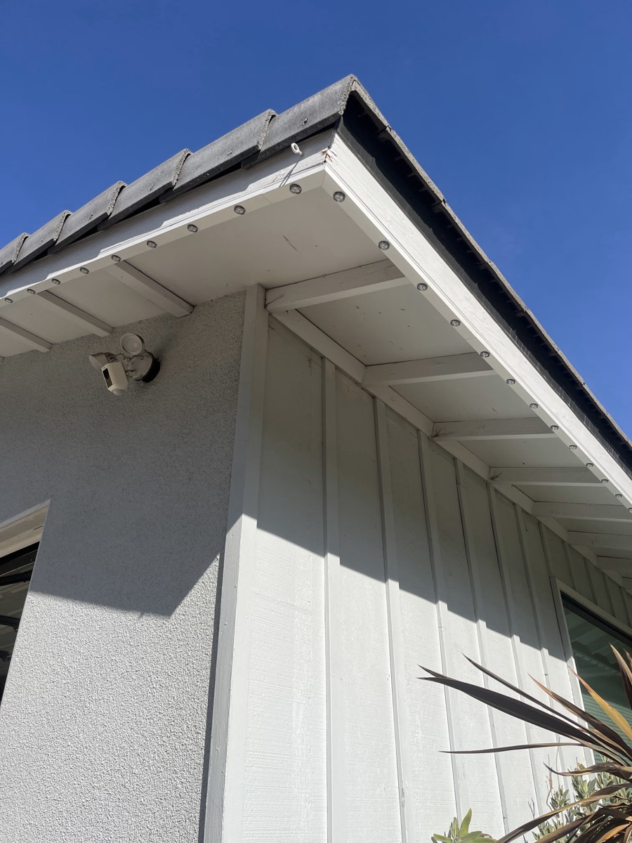 Aluminum track detail showing concealed wiring